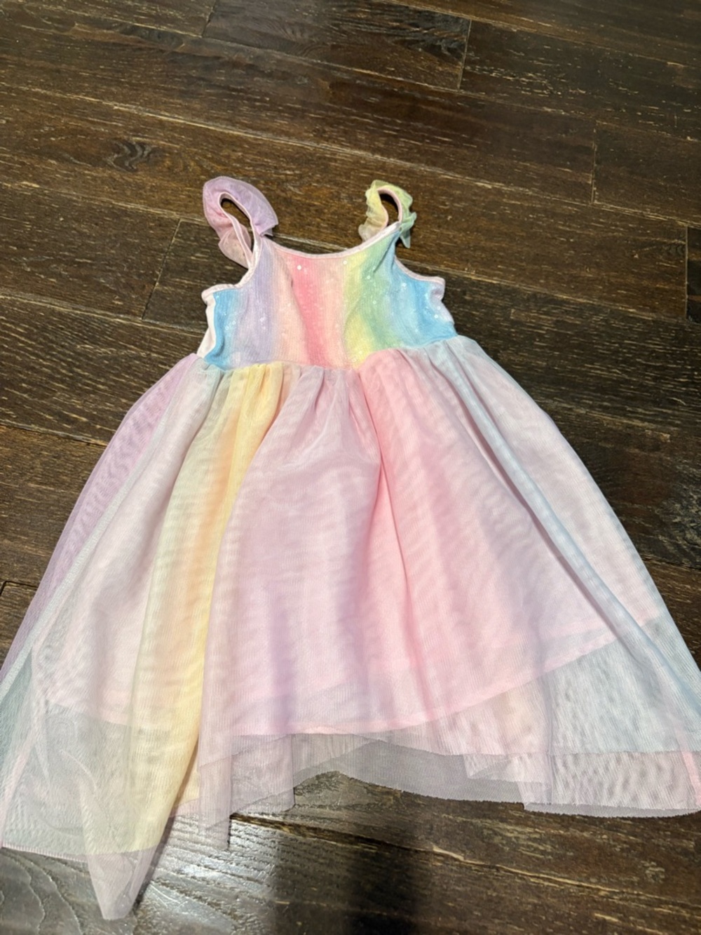 H&M Pastel Rainbow Tulle I Dress - Pink, Yellow, Blue, Lavender